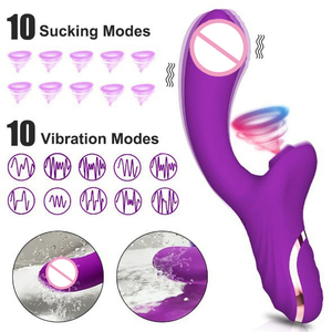 Vibrador Rosa con 10 Frecuencias de Succión y 10 Frecuencias de Vibración para Estimulación Femenina Orgasmo Instantáneo Masturbación Productos para Adultos Varita AV - Product Image 2