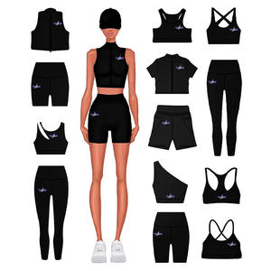 Custom Plus Size Waterproof Women's Sports Activewear Workout Set 2-Piece Gym <b>Fitness</b> <b>Yoga</b> <b>Wear</b> Sportswear Pants - Product Image 6