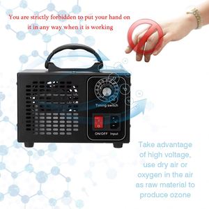 เครื่องโอโซนแบบพกพา 60 กรัม/ชม. 220V/110V เครื่องกรองอากาศในบ้านและรถยนต์ พร้อมสวิตช์ตั้งเวลา กำจัดฟอร์มาลดีไฮด์ด้วยไฟฟ้า - Product Image 3