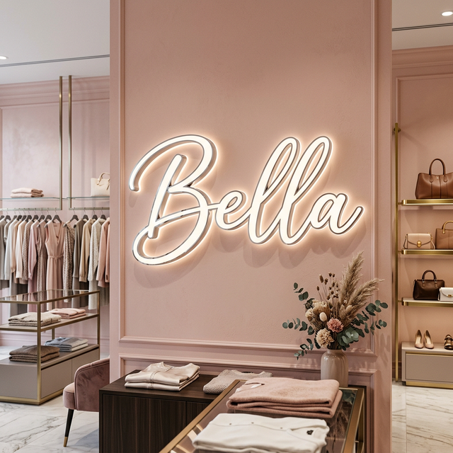 Waterproof 3D LED Channel Letters Business Storefront Advertising Sign
