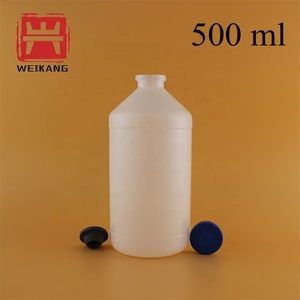 중국산 고무 캡이 있는 500mL 플라스틱 약국용 백신 주사병 - Product Image 4