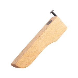 Ouvre-bouteille de bière rapide en forme de clou, en acier inoxydable, avec logo personnalisé, manche en bois de hêtre moyen, écologique - Product Image 1