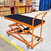 Plateforme élévatrice à ciseaux mobile, pliable, à commande au pied, portable, électrique et hydraulique, type tabouret de chevalet