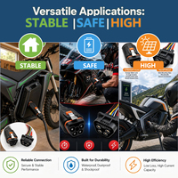 4+10 Stecker/Buchse 80A/160A Elektromotorrad-Steckverbinder Flachkopf Maßgefertigte Kabelkonfektion für Elektro-Dirtbikes