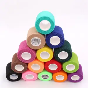 Kleurrijke Sport Zelfklevende Elastische Bandage Wrap Tape 4.5M Hansaplast Voor Knie Ondersteuning Pads Vinger Enkel Palm Schouder