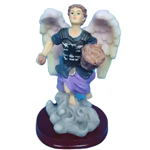 פסל מלאך מתנה נוצרי מותאם אישית 6''H שרף