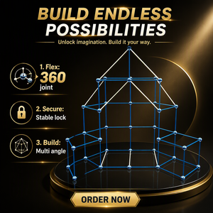 Ensemble de construction en ABS de 168 pièces, bâtonnets et billes, pour construire des forteresses, des châteaux, des robots, jouet DIY OEM ODM STME TOY - Product Image 4