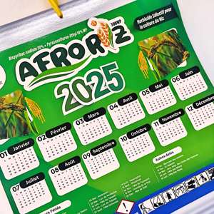 <span class=keywords><strong>Calendrier</strong></span> mural personnalisé 2027 sur 12 mois, thème agricole (engrais pour cultures), cadeau promotionnel d'entreprise - Product Image 3