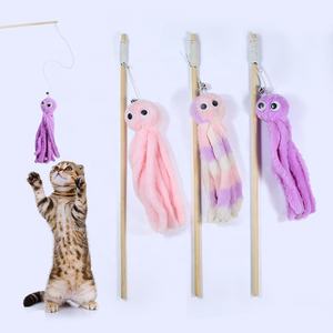 Juguete Interactivo para Gatos, Varita de Juguete con Forma de <span class=keywords><strong>Pulpo</strong></span> para Aliviar el Aburrimiento y Masticar, para Gatitos, para Limpiar los Dientes - Product Image 1
