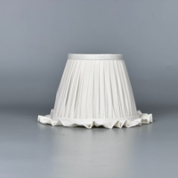 Abat-jour de lampe de table en tissu blanc moderne fait main, mini, écologique, pour mariage, intérieur, décoration d'éclairage domestique