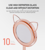 Miroir de maquillage rond de haute qualité avec écran tactile LED et 3 lumières LED, choisissez votre miroir de maquillage