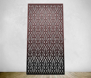 Écran de séparation de pièces en métal <span class=keywords><strong>d</strong></span>écoupé au laser avec panneaux gravés en aluminium CNC Painel Para Divisoria <span class=keywords><strong>Corte</strong></span> A Laser - Product Image 4