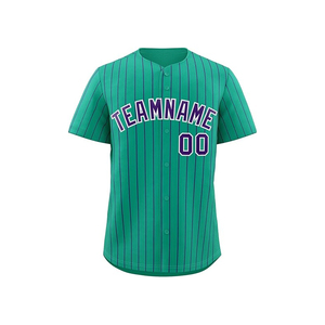 Quantité minimale de commande bas conception libre respirant personnalisation Logo boutonné sublimé impression Baseball chemise - Product Image 3