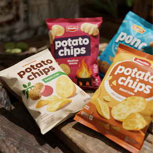 Влагостойкие красивые попкорн закуски печенье индивидуальный дизайн логотип пищевой пластиковый пакет картофельные чипсы хрустящая наволочка - Product Image 3