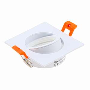 Foco LED Cuadrado GU10 Empotrable en Techo, Marco para Foco Halógeno MR16, Luminaria de Techo en China - Product Image 2