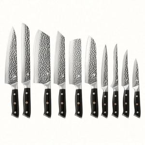 มีดเชฟมืออาชีพขนาด 8 นิ้ว G10 ดามัสกัส ด้ามไม้เป็นมิตรกับสิ่งแวดล้อม ใบมีดเหล็กกล้าคาร์บอนสแตนเลส 67 ชั้น ใช้ได้ทั้งมือซ้ายและขวา สำหรับครัว - Product Image 2