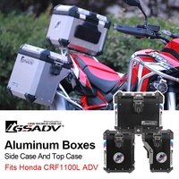 Supports de coffre latéral et arrière en alliage métallique de haute qualité pour moto CRF1100L ADV avec accessoires supérieurs et plaque pour le rangement des bagages