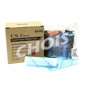 100% เดิม <span class=keywords><strong>Hiti</strong></span> <span class=keywords><strong>CS200e</strong></span> บัตรพีวีซีเครื่องพิมพ์เต็มแผง YMCKO ริบบิ้นสี - Product Image 1