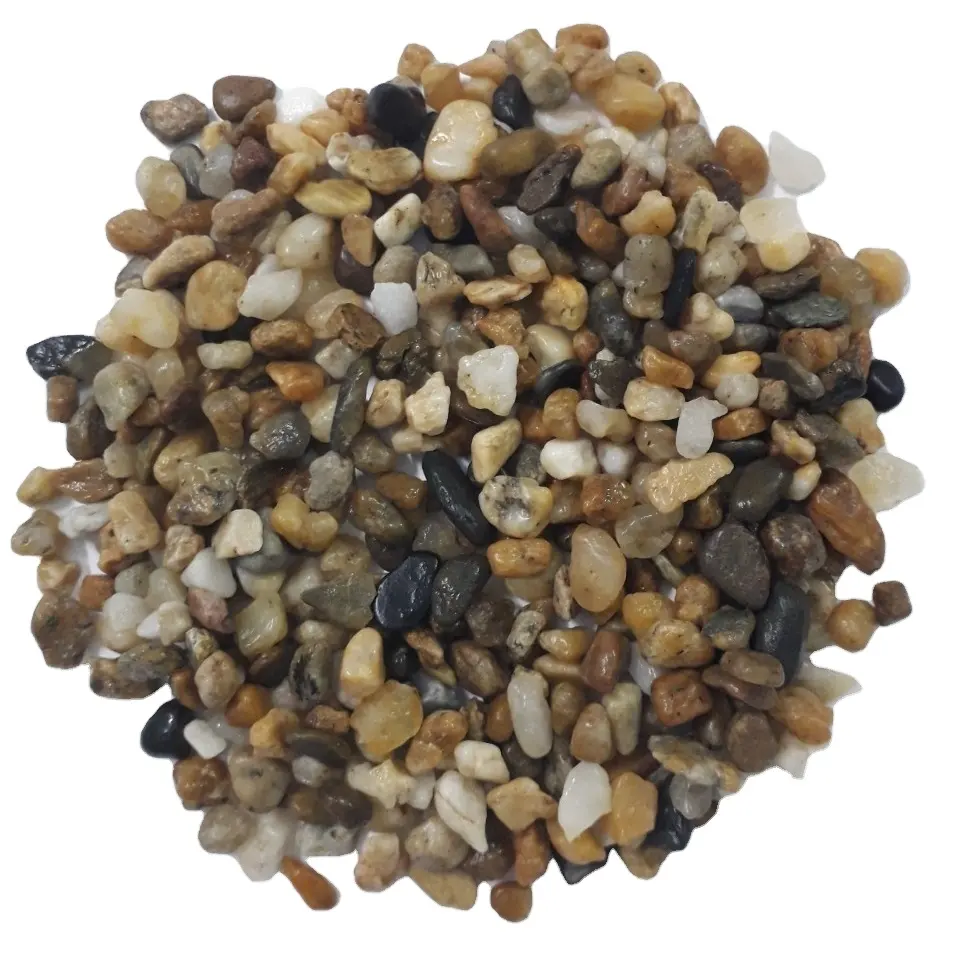 Factory Direct Sale Mixed Color Natural River Stone Cobbles Pebbles Colorful Pebble Stones