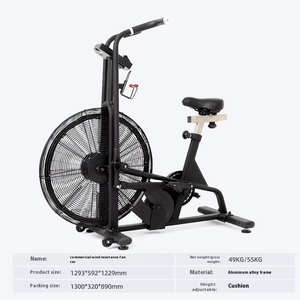 Bicicleta de Spinning Plegable de Alta Calidad para Ejercicio Aeróbico, Bicicleta de Aire con Alta Resistencia al Viento para Uso en Interiores y en Casa - Product Image 3