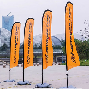 Tuoye Hiển Thị Bay Biểu Ngữ Bãi Biển Lông Cờ Quảng Cáo Khuyến Mại Cờ Tear Drop Thăng Hoa Cực Ngoài Trời Vuông Cờ - Product Image 3