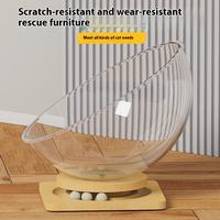 Hamac de fenêtre rafraîchissant en bois massif pour chat, avec ventouses, universel quatre saisons, amovible et lavable, fixation murale pour chats de petite taille