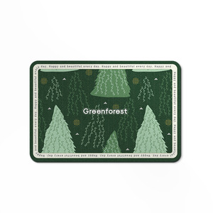 Tapis de bain rectangulaire en terre de diatomée Green Forest, absorbant et à séchage rapide, pour la maison - Product Image 5