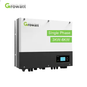 Growatt-inversor monofásico sph3000 sph4000 sph6000 3kw 5kw 6kw, inversor solar híbrido con controlador de carga Solar Mppt