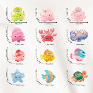 Golais Jewelry - Pinzas para el pelo pequeñas de acrílico con animales marinos coloridos, divertidas, estilo cuento de hadas, accesorios laterales para flequillo, para <span class=keywords><strong>mujer</strong></span>, fiesta, hogar - Product Image 3