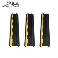 Protector de Cables de Goma al por Mayor, 2 Canales, Protector de Carreteras con Cubierta Amarilla, Reductores de Velocidad