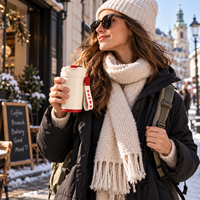 Tasse à café intelligente avec affichage de la température, en acier inoxydable 316, 12h chaud/froid, pour extérieur, 450 ml, anti-fuite, double paroi, isolée sous vide