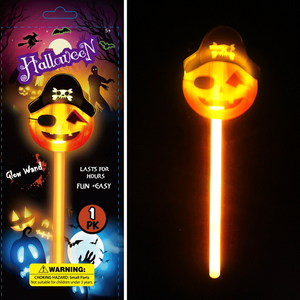 Bastoncini Luminosi Misti all'Ingrosso per <span class=keywords><strong>Feste</strong></span>, Confezione Gialla Brillante per Halloween, Bacchette Luminose a Forma <span class=keywords><strong>di</strong></span> Zucca - Product Image 2