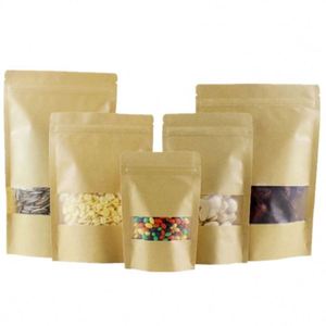 Sachet Doypack Personnalisé en Papier Kraft 2026 pour Thé avec Petite Fenêtre 14x22cm – Pack Promotionnel - Product Image 3