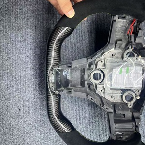High Quality Carbon Fiber Steering Wheel for Tesla Model 3 Y Suede Modified <b>Interior</b> <b>Accessories</b> - Product Image 2