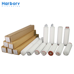 מחסנית סינון ממברנה PTFE בעלת זרימה גבוהה 0.1 0.22 0.45 מיקרון מחסנית סינון קפלים לסינון נוזלים טהורים מאוד - Product Image 3