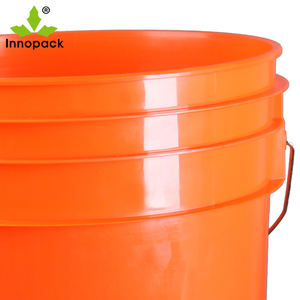 Seau de peinture en plastique à motif rond de 5 gallons de haute qualité seau/baril de capacité de 20L pour produits chimiques eau essence nourriture - Product Image 6