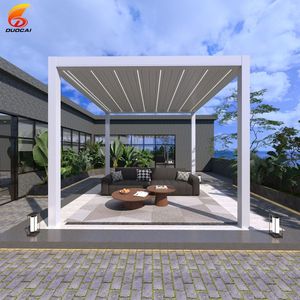 Pérgola de techo de lumbrera de aluminio para exteriores, sistema de techo de pérgola, pared de vidrio, Gazebo <span class=keywords><strong>impermeable</strong></span>, pérgola con recubrimiento en polvo, Pérgula OEM moderna - Product Image 6