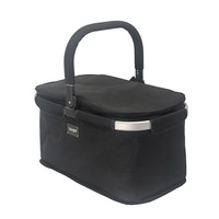 Panier de pique-nique pliable avec compartiments, isolation thermique, portable, pour le rangement de légumes et les courses en extérieur