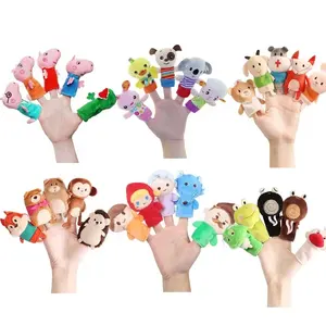 Chinese Funny Zodiac Animal Finger Puppets Cartoon Animal Finger Puppets Toys for Kids