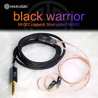 Câble audio de mise à niveau de haute qualité en nylon tressé avec connecteur jack stéréo 3,5 mm et blindage coaxial pour enceintes/moniteurs