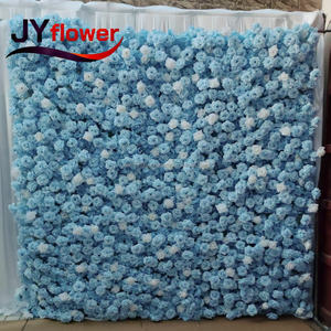 JY personalizado realista seda 3D pluma peluda flor de loto boda telón de fondo para <span class=keywords><strong>el</strong></span> Día de San Valentín y Acción de Gracias-blanco crema - Product Image 5