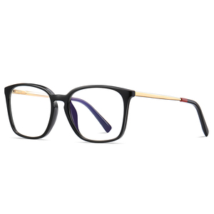 Gafas ópticas cuadradas neutras a <span class=keywords><strong>la</strong></span> moda TR90 con luz anti-azul Colores de Marco opcionales negro azul gris - Product Image 6