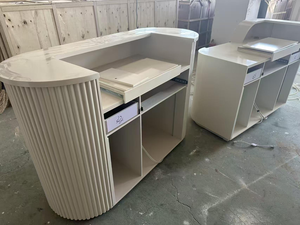 Luxury Modern <b>Small</b> Clinic High-quality Cashier Counter Beauty Salon Reception <b>Desk</b> Boutique Cashier Counter - Product Image 4