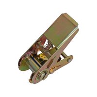 Boucle à cliquet en fer anticorrosion de 800 kg, 25 mm, 1'', pour sangle de fixation de cargaison