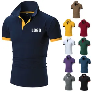 Fabricante Cotton Sports Plus Size Golf Black Polyester Plain Polo T Shirts para homens