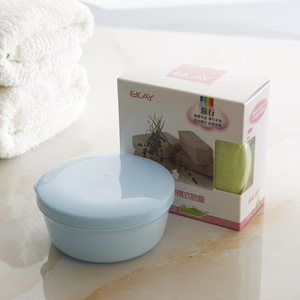Likerai Portable Round Plastic Soap Box With Lid For Bathroom Travel Use - Product Image 4