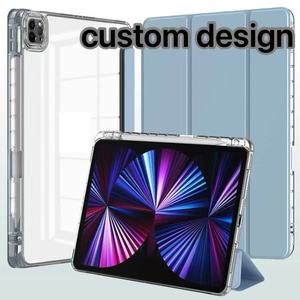 Tùy chỉnh 11-inch PU + pc11inch trường hợp ipad không khí 4/5 Pro11 cứng Acrylic bìa sau trong suốt Stylus chủ chuyển đổi từ tính - Product Image 3