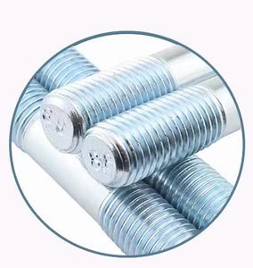 DIN939 # مسامير بقضيب فولاذية ثنائية الخيط 45 صفيحة قولبة عمود وسط ترصيع و خيط مزدوج - Product Image 3