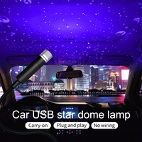 Lampe laser LED USB en aluminium Lemombo, ciel étoilé, projecteur d'ambiance, intérieur de voiture, toit arrière, plafond, lumière rouge et bleue vif