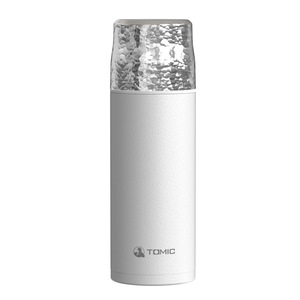 Tomic Insulated <b>Tea</b> Cup 500Ml With <b>Tea</b> Strainer Flip Cover Ceramic Inner Liner For Business Use - Product Image 1